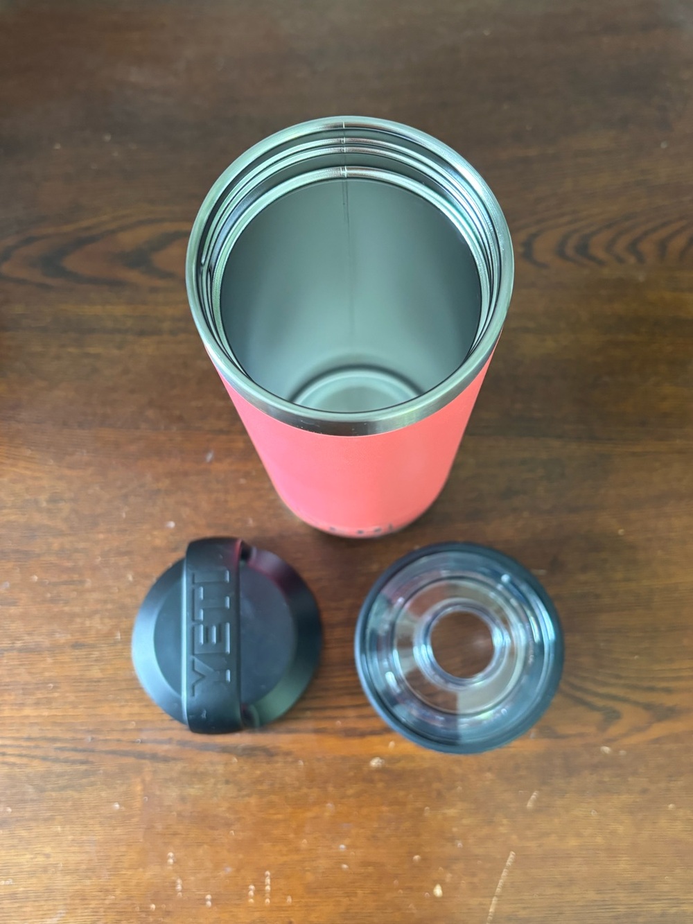 YETI 18 oz. Rambler Bottle with Chug Cap Tropical Pink - Picture 3 of 4